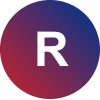 Letter R on a background
